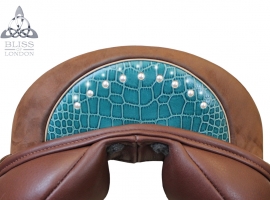 Turquoise Croc Cantle with Swarovski Arch