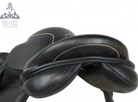 Paramour Eventer Black with Blue Stitching